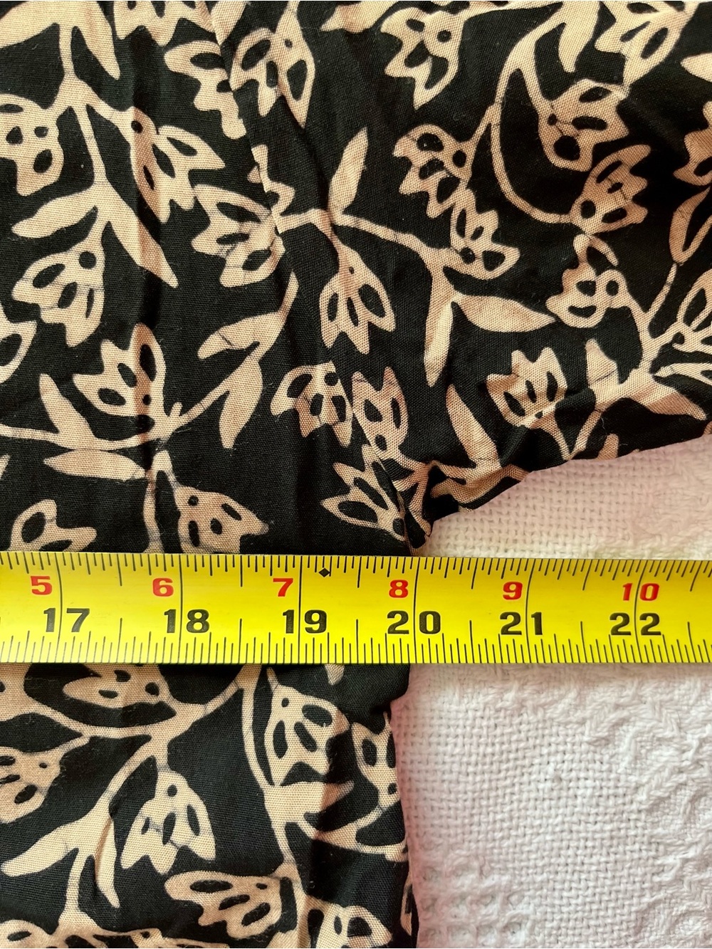 Tamba Batik Black & Cream Floral Maxi Dress from Indonesia - Picture 7 of 9